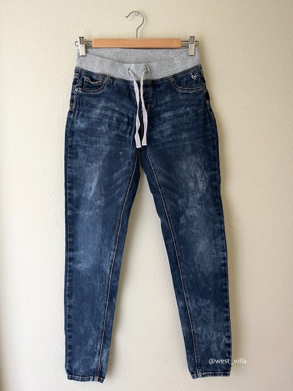 Justice Girls Simply Low Jeggings Size 16 Regular Pull-On Dark Denim Jeans